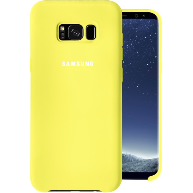 Силікон Original Case Logo Samsung Galaxy S8 Plus (Лайм)