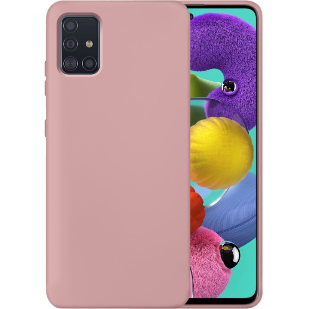 Силикон Original 360 Case Samsung Galaxy A51 (2020) (Пудровый)