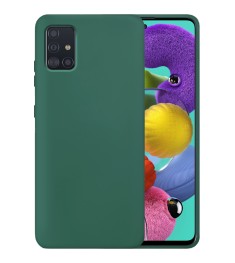 Силикон Original 360 Case Samsung Galaxy A51 (Тёмно-зелёный)