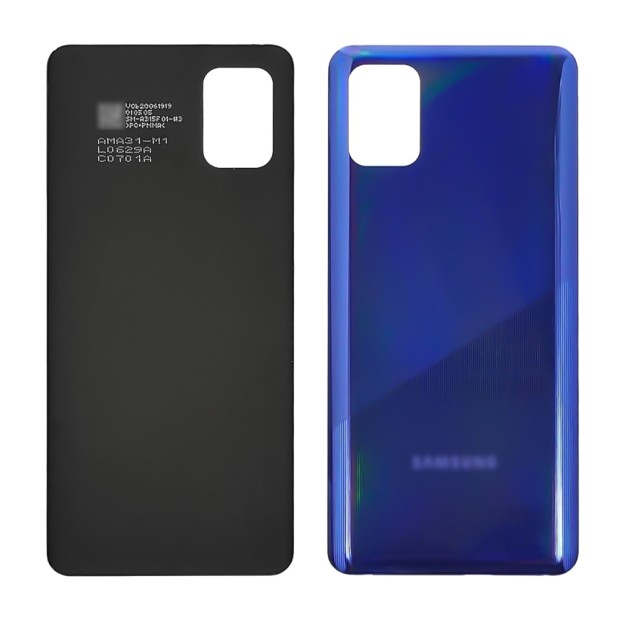 Задняя крышка для Samsung A315 Galaxy A31 (2020) синяя