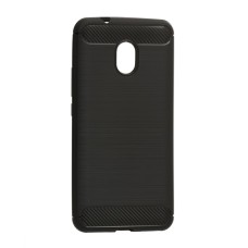 Силиконовый чехол Polished Carbon Meizu M5s (Черный)