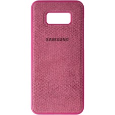 Силікон Textile Samsung Galaxy S8 Plus (Рожевий)