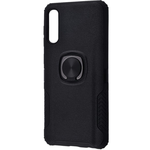 Накладка Ring Leather Case Samsung Galaxy A50 (2019) (Чёрный)