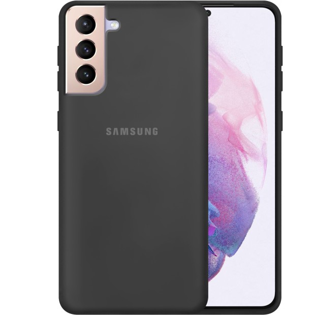Силикон Original 360 Case Logo Samsung Galaxy S21 Plus (Чёрный)