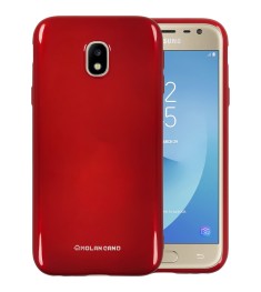 Силикон Molan Shining Samsung Galaxy J3 (2017) J330 (Красный)