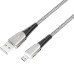 USB-кабель Borofone BU15 Superior (MicroUSB) (Чёрно-серый)