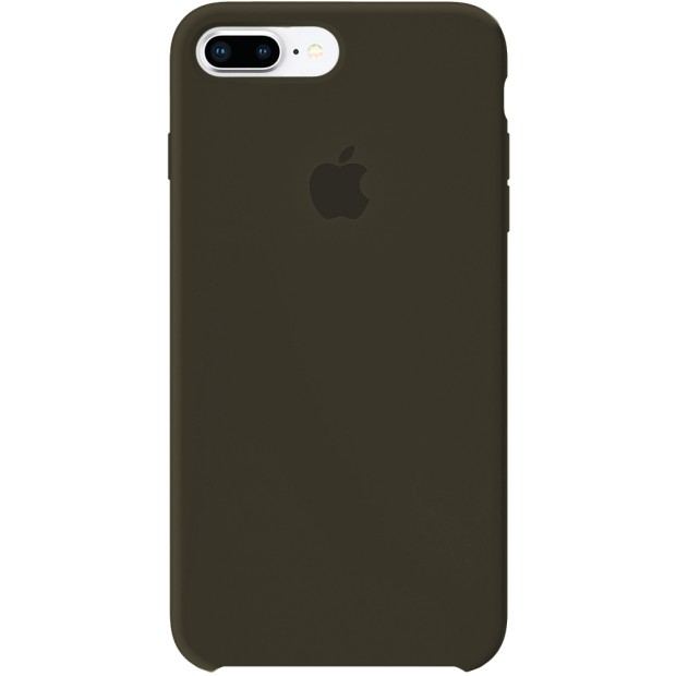 Чехол Silicone Case Apple iPhone 7 Plus / 8 Plus (Dark Olive)