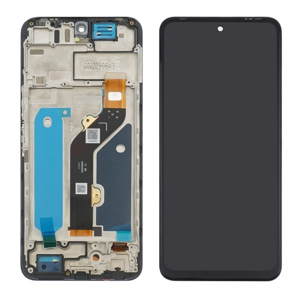 Дисплей для INFINIX Hot 12 (X6817) с чёрным тачскрином и корпусной рамкой