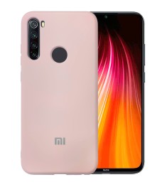 Силикон Original 360 Case Logo Xiaomi Redmi Note 8T (Пудровый)