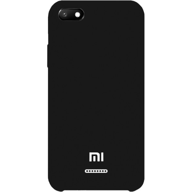 Силикон Original Case Logo Xiaomi Redmi 6A (Чёрный)