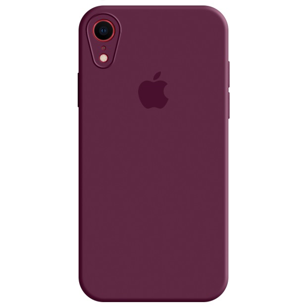 Силикон Original RoundCam Case Apple iPhone XR (57) Marsala