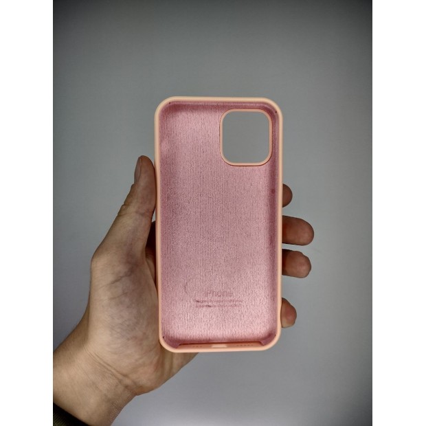 Силикон Original Round Case Apple iPhone 12 / 12 Pro (Grapefruit)