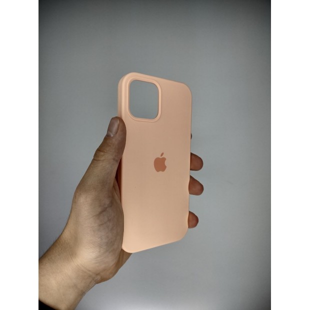 Силикон Original Round Case Apple iPhone 12 / 12 Pro (Grapefruit)