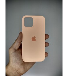 Силикон Original Round Case Apple iPhone 12 / 12 Pro (Grapefruit)