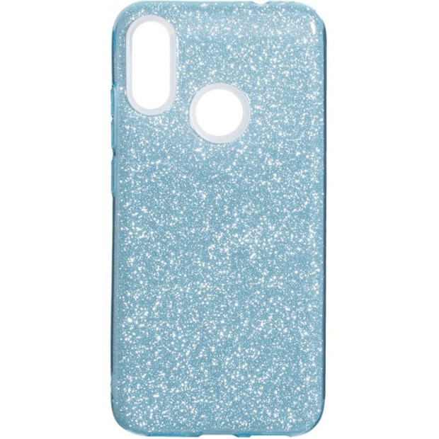 Силиконовый чехол Glitter Xiaomi Redmi 7 (Голубой)