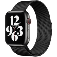 Ремешок Milanese Loop Apple Watch 42 / 44 / 45 / 49 (Black)