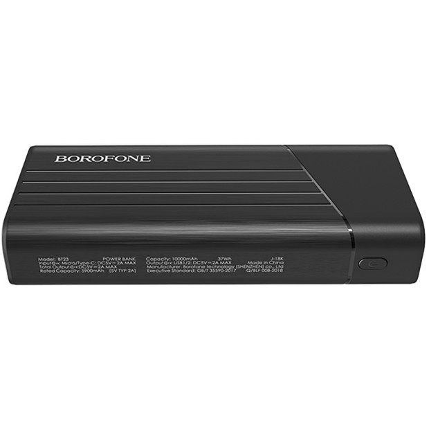 PowerBank Borofone BT23 Regnant 10000mAh (Чорний)