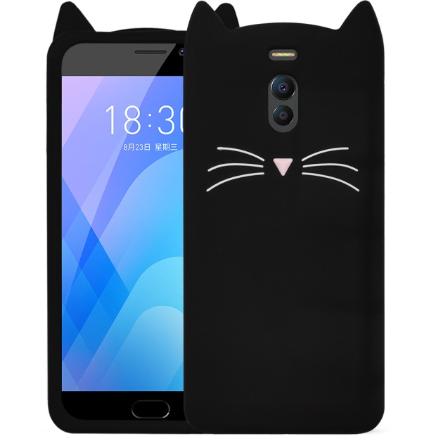 Силикон Kitty Case Meizu M6 Note (Черный)
