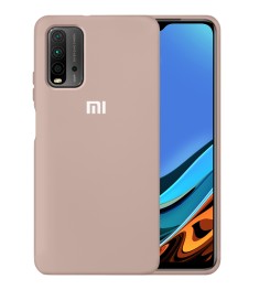 Силикон Original 360 Case Logo Xiaomi Redmi 9T (Пудровый)