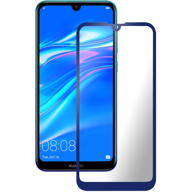 Стекло 3D Huawei Y7 (2019) Blue