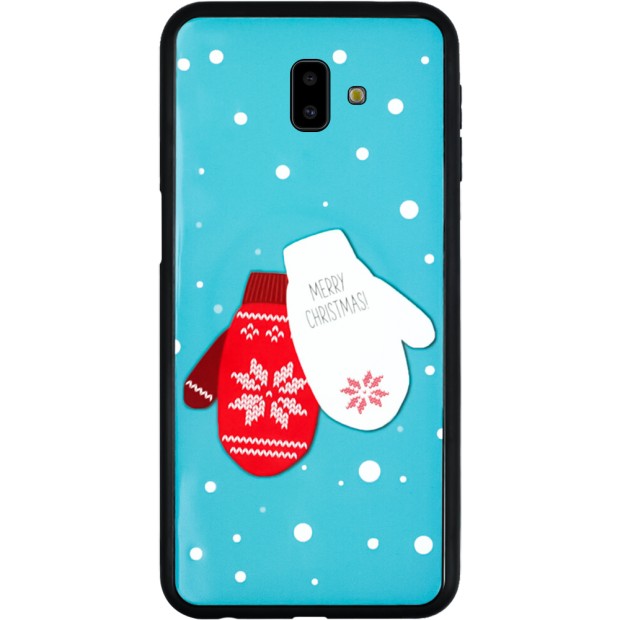 Силиконовый чехол Christmas Case Samsung Galaxy J6 Plus (2018) J610 (Glove)