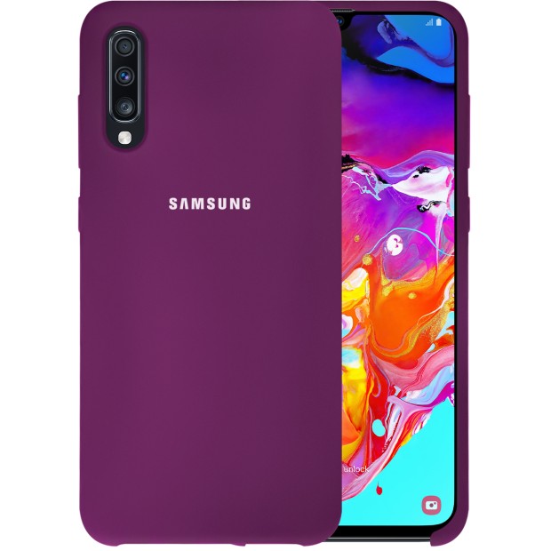 Силикон Original Case HQ Samsung Galaxy A70 (2019) (Сиреневый)