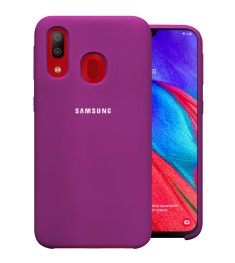 Силикон Original Case Samsung Galaxy A40 (2019) (Сиреневый)