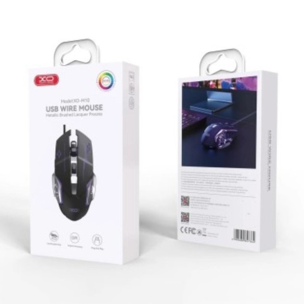 Мышь проводная игровая XO M10 (Чёрный)