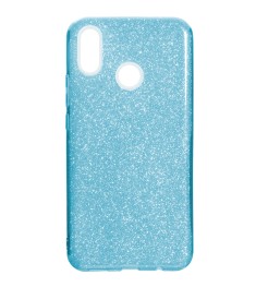 Силикон Glitter Huawei P Smart Plus / Nova 3i (Голубой)