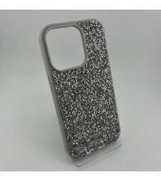 Чехол Bling World Rock Diamond iPhone 14 Pro (White Titanium)