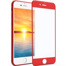 Стекло 5D Apple iPhone 7 / 8 Red