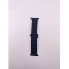 Ремешок Apple Watch Ribbed Silicone Shine 42 / 44 / 45 / 49mm (07) Black