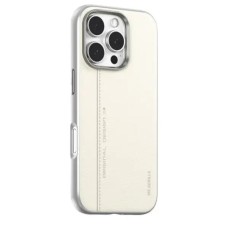 Чехол Blueo Premium Leather with MagSafe Apple iPhone 16 Pro Max (White)