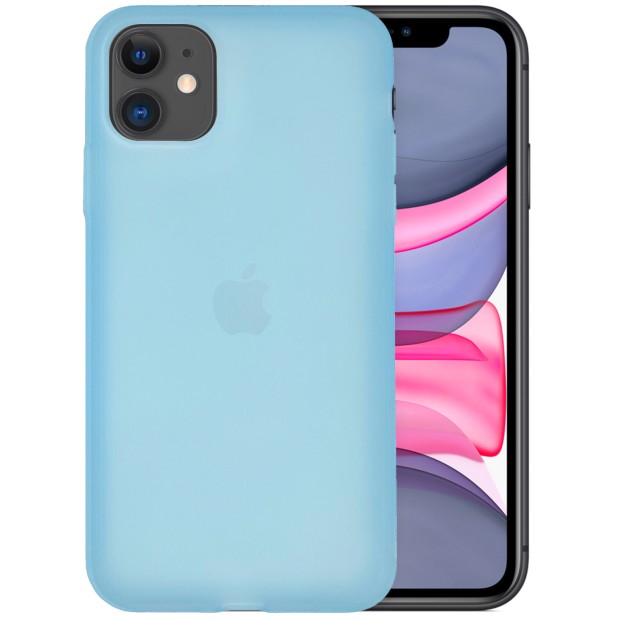 Силикон TPU Latex Apple iPhone 11 (Голубой)