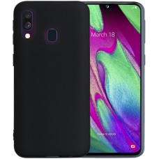 Силикон iNavi Color Samsung Galaxy A40 (2019) (Черный)