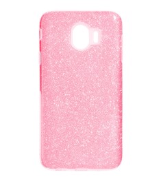 Силиконовый чехол Glitter Samsung Galaxy J4 (2018) J400 (Розовый)