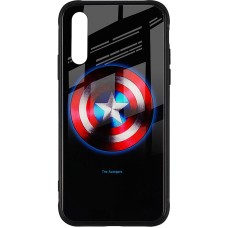 Накладка Luminous Glass Case Samsung A50 (2019) (Captain America)