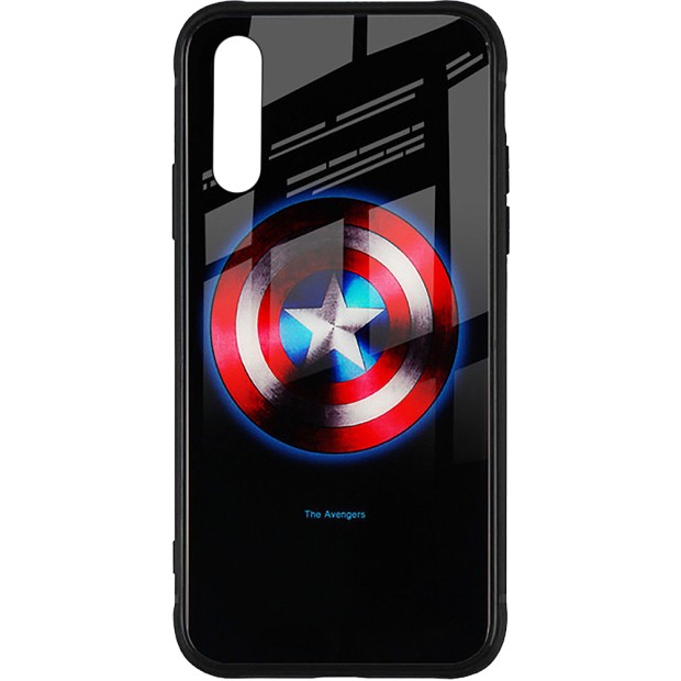 Накладка Luminous Glass Case Samsung A50 (2019) (Captain America)