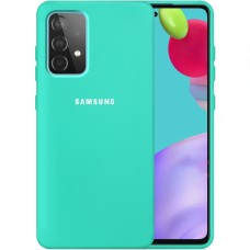 Силикон Original 360 Case Logo Samsung Galaxy A52 (2021) (Бирюзовый)