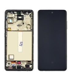 Дисплей для Samsung A525 Galaxy A52 (2020) с чёрным тачскрином и серой корпусной..
