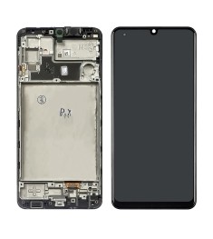 Дисплей для Samsung M325/ M32 с чёрным тачскрином и корпусной рамкой OLED