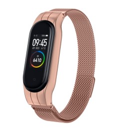 Ремінець Milanese Loop Xiaomi Mi Band 3 / Mi Band 4 (Попелясто-рожевий)