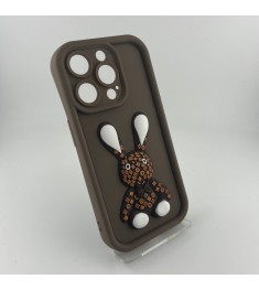 Чехол Pretty Things Case Apple iPhone 15 Pro (Brown/Rabbit)