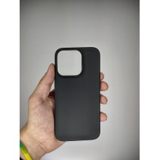 Чехол силиконовый Graphite Apple iPhone 15 Pro (Чёрный)