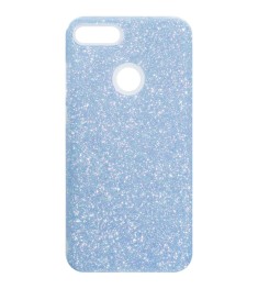 Силиконовый чехол Glitter Huawei P Smart (синий)