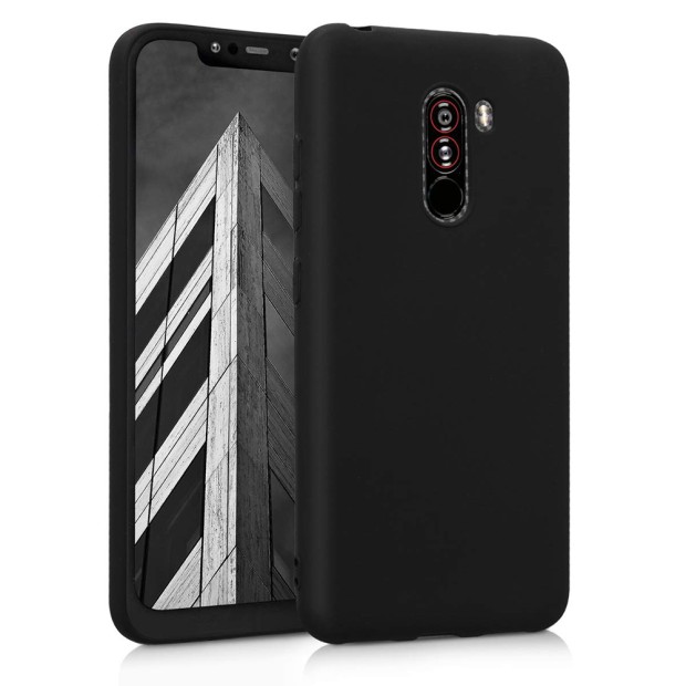 Чехол Силикон Graphite для Xiaomi Pocophone F1 (черный)