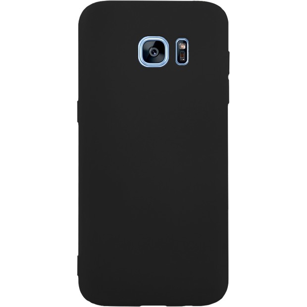 Силиконовый чехол iNavi Color Samsung Galaxy S7 Edge (Черный)