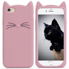Силиконовый чехол Kitty Case Apple iPhone 7 / 8 (розовый)