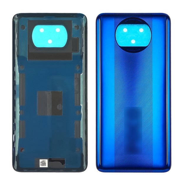 Задняя крышка для Xiaomi Poco X3/X3 (NFS) Cobalt Blue синяя