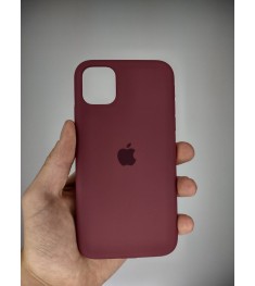 Силикон Original Round Case Apple iPhone 11 (57) Marsala